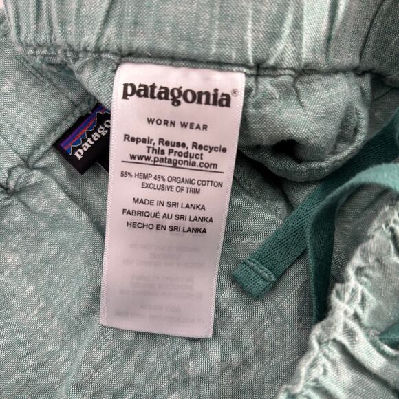 Patagonia Eco Hemp Cotton Skirt Mint Green Mini Size M - Picture 4 of 6